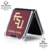 Florida State FSU Seminoles Maroon Galaxy Z Flip6 Clear Case